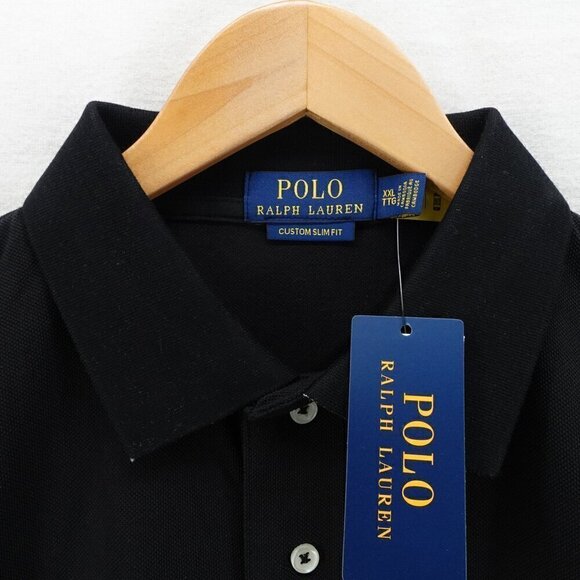 Polo Ralph Lauren Men's Slim Fit Lunar New Year Triple-Pony Polo Shirt Black XXL - Picture 12 of 14